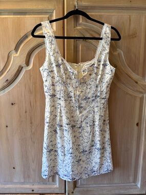 glendon mini dress blue Acne Studios Denim Mini Dress in Mid Blue